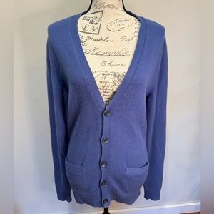 Ralph Lauren Purple Label cashmere belted back cardigan S periwinkle